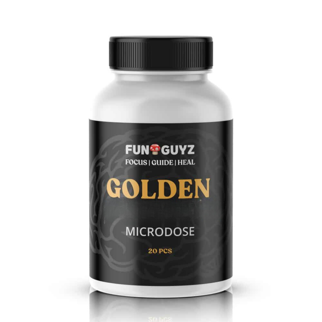 Golden – Mushrooms Microdosing Capsules – 20 pcs